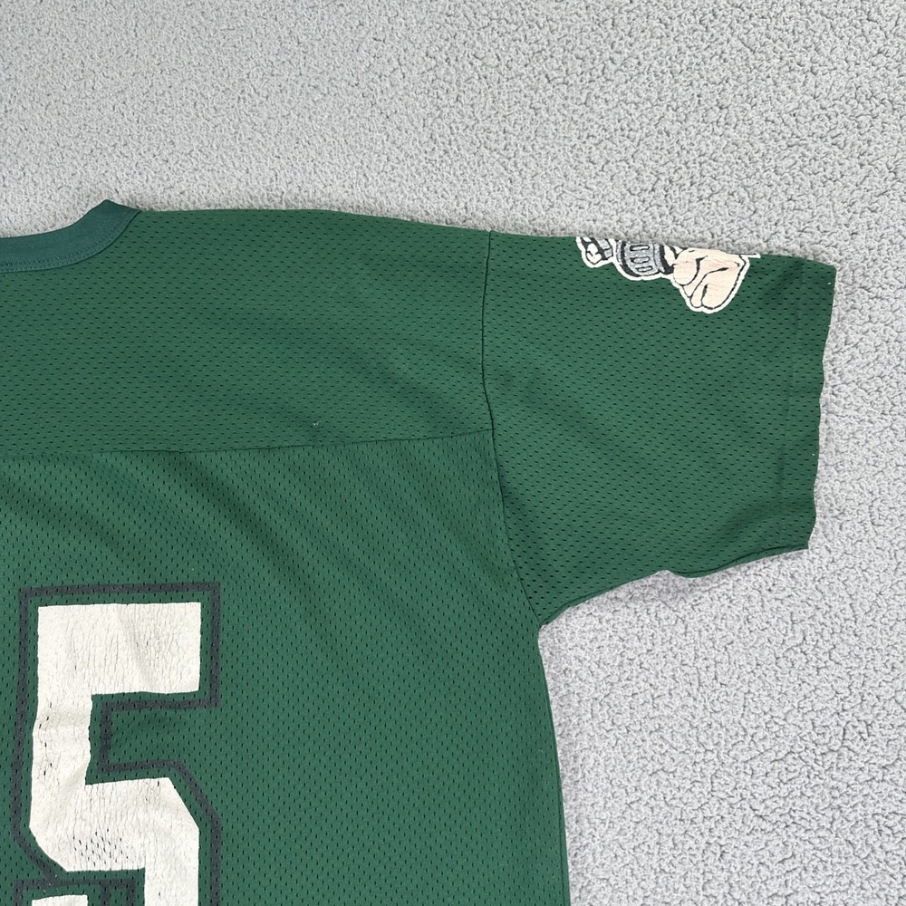 VTG 90s Logo 7 Michigan State Football Jersey #35 Men XX 54-56 Green Made in USA - Picture 15 of 16
